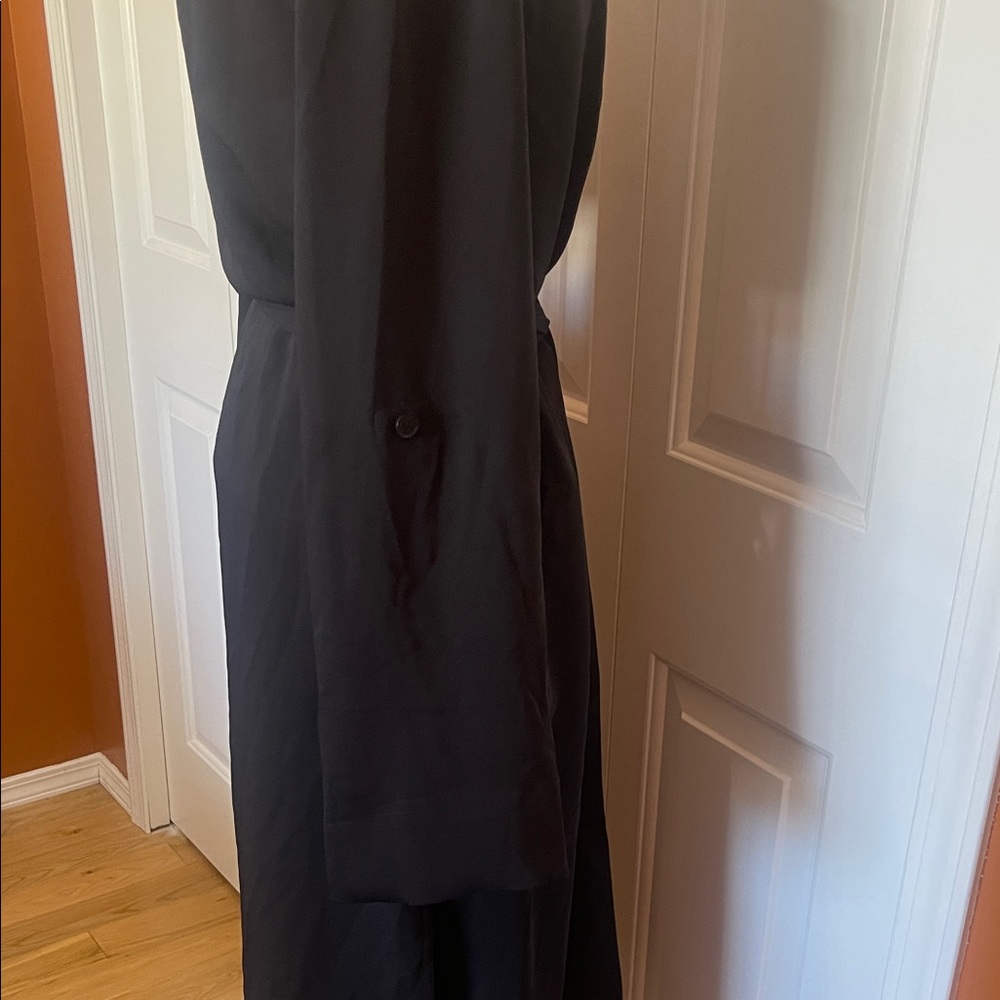 Babaton Black Long Open Front Duster Coat - Picture 12 of 16